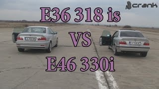 BMW E36 318is vs BMW E46 330i [upl. by Oniratac]