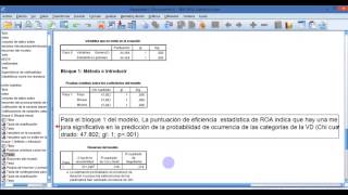 Regresión logística Aplicación en SPSSr [upl. by Nevag]