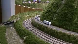 N amp J Lines N scale model railroad layout tour [upl. by Asyen805]