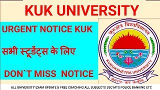 KUK UNIVERSITY URGENT NOTICE ALL STUDENTS DONT MISS REGULAR PRIVATE DISTANCE REAPPEARS ALL STUDENTS [upl. by Enivid]