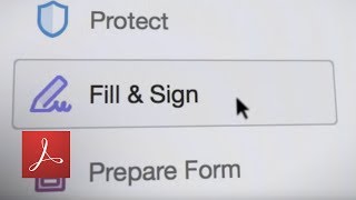 Adobe Acrobat DC Formulare ausfüllen mit Ausfüllen u Unterschreiben Tutorial  Adobe DE [upl. by Shelton]