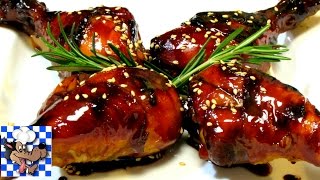 Honey Balsamic Glazed Chicken  Baked Chicken Recipe [upl. by Jereme]