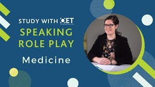 OET Speaking Role Play Medicine FULL SUBTEST [upl. by Eronel835]