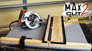 Making Circular Saw Crosscut amp Miter Jig The MAX CUT 2  Limited Tools Episode 003 [upl. by Ariaic775]