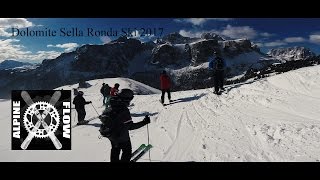 Dolomite Sella Ronda Ski 2017 HD [upl. by Ellertal]