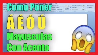 Como poner ACENTO a Letras Mayúsculas en Laptop y PC I Solución 2024 [upl. by Lundeen]