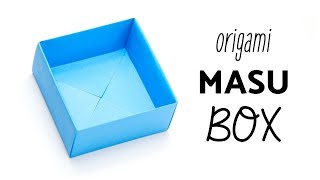 Simple Square Origami Box Instructions [upl. by Alemap]