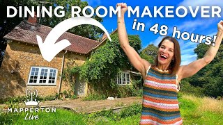 English Cottage DINING ROOM MAKEOVER in 48 hours [upl. by Prouty]