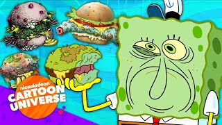 50 DIFFERENT Types of Krabby Patties 🍔  SpongeBob  Nicktoons [upl. by Ahsinod]