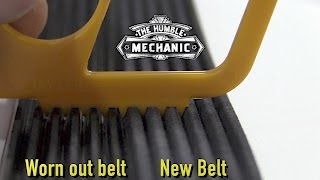 How To Properly Check A Serpentine Belt [upl. by Eicirtap]