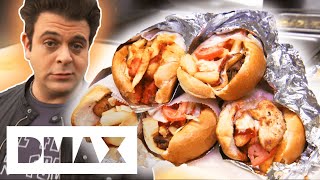 Adam vs The Fat Sandwich Challenge  Man V Food [upl. by Micro]