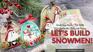 Lets Build Snowmen Tim Holtz Chilly amp Freezy 2022 [upl. by Arta]