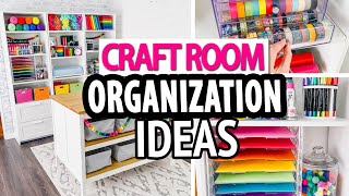 CRAFT ROOM ORGANIZATION HACKS 🌈 Simple Storage Ideas [upl. by Eidak]