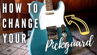 How To Change Your Pickguard  Easy DIY [upl. by Hittel]