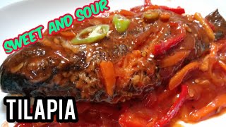 SWEET AND SOUR TILAPIA TILAPIA RECIPE PANLASANG PINOY [upl. by Eatnahs]