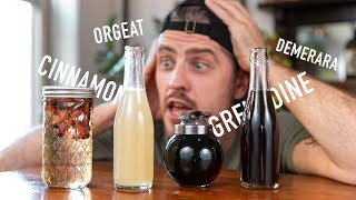 4 EASY to Make Cocktail Syrups  grenadine amp orgeat [upl. by Miche90]