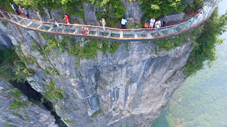 Amazing Tianmen Mountain  The Heavens Gate National Park Zhangjiajie China [upl. by Rosdniw]