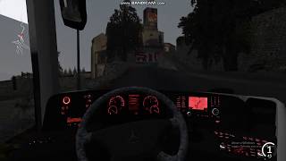 Assetto Corsa  Bus MercedesBenz Travego 403 Driving in Dangerous road [upl. by Jervis]