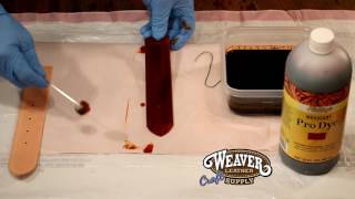 Basics to Hand Dyeing Leather [upl. by Klinger]