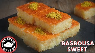 I wish I tried this easy Basbousa Sweet recipe before Easy Rava cake recipe😋😊 [upl. by Sage]