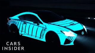 Electricity Makes This Car Paint Light Up  Insider Cars [upl. by Onurb]