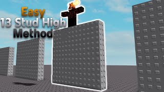 EASY 13 Stud High Jump Method  Roblox Tutorial [upl. by Mcilroy592]