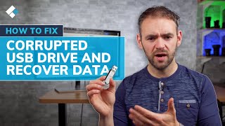 How to Fix Corrupted USB Flash Drive and Recover Data [upl. by Leile]