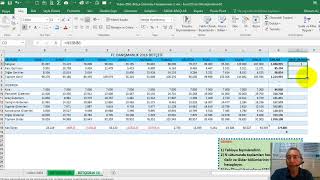 Excel Bütçe Hesaplamaları 1 [upl. by Kiki]