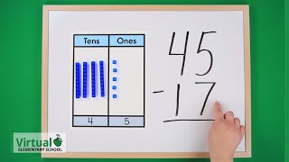 Grade 2 Math Subtraction Rocks with Base Ten Blocks [upl. by Carvey]