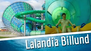 Lalandia Billund  alle Rutschen  Vandrutsjebaner i Aquadome Lalandia [upl. by Ikcaj924]