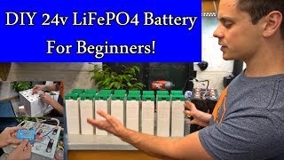 DIY 24v LiFePO4 Solar Battery Bank Beginner Friendly 24 kWh Cheap Full Tutorial [upl. by Conner]