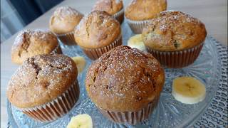 🍌🧁 Muffiny bananowe ekspresowe 🧁🍌 [upl. by Nilson]