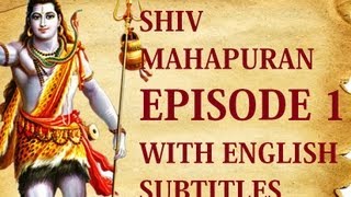 Shiv Mahapuran English Subtitles I Episode 1 Shrishti Utpatti  The Origin Of Life [upl. by Disharoon]