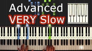 Mozart  Turkish March Rondo Alla Turca  VERY SLOW Piano Tutorial Easy  How To Play Synthesia [upl. by Hgielanna501]