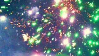 Fireworks show Bomb firecrackers launch explosion sound effects live background video in night [upl. by Llenrep660]