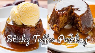 Sticky Toffee Pudding  Date Cake With Caramel Sauce [upl. by Ayoras]