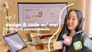 Building My Personal Website • Design amp Code With Me Ep 1  Day Of A Software Engineer amp Designer [upl. by Htebesile52]