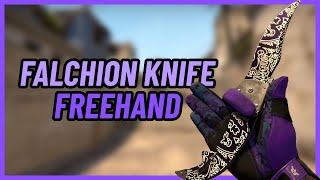 ★ Falchion Knife Freehand  CSGO Knife Showcase [upl. by Yrffoeg201]