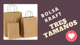 ✔️¿COMO HACER BOLSAS KRAFT DE DIFERENTES TAMAÑOS [upl. by Ahsirak]