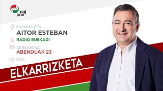 Aitor Estebani elkarrizketa Radio Euskadin [upl. by Enelyak]