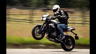 2018 Triumph Street Triple R Review  First Ride [upl. by Silvana]