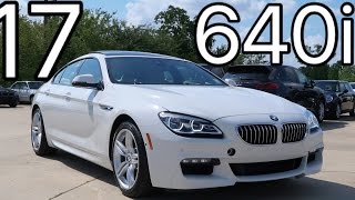 2017 BMW 6 Series 640i Gran Coupe REVIEW Start Up Exhaust [upl. by Kingsbury462]