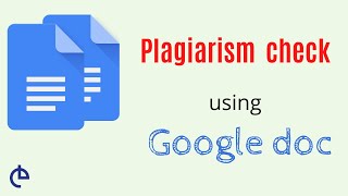 Plagiarism check using google doc  Google doc tutorial [upl. by Adiasteb]