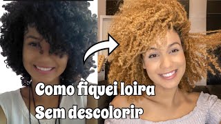 COMO FIQUEI LOIRA SEM DESCOLORIR O CABELO [upl. by Pellikka]