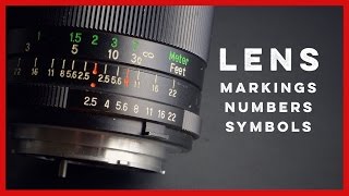 Vintage Camera Lens Numbers Symbols and Markings Explained [upl. by Anitnamaid891]