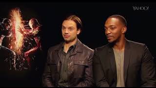 anthony mackie and sebastian stans spanish [upl. by Xineohp]