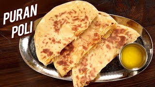 Puran Poli  HOLI Special Recipe  How To Make Pooran Poli At Home  Varun Inamdar [upl. by Abigail]