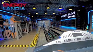 HYPERION Mega Coaster Wing Seat Front Row POV Energylandia [upl. by Maeve]