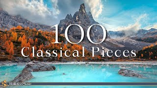 Top 100 Classical Music Pieces [upl. by Ewens540]