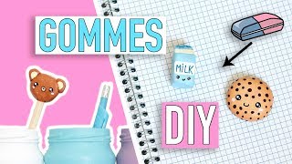 DIY Facile  FABRIQUE TES GOMMES KAWAII [upl. by Christalle649]